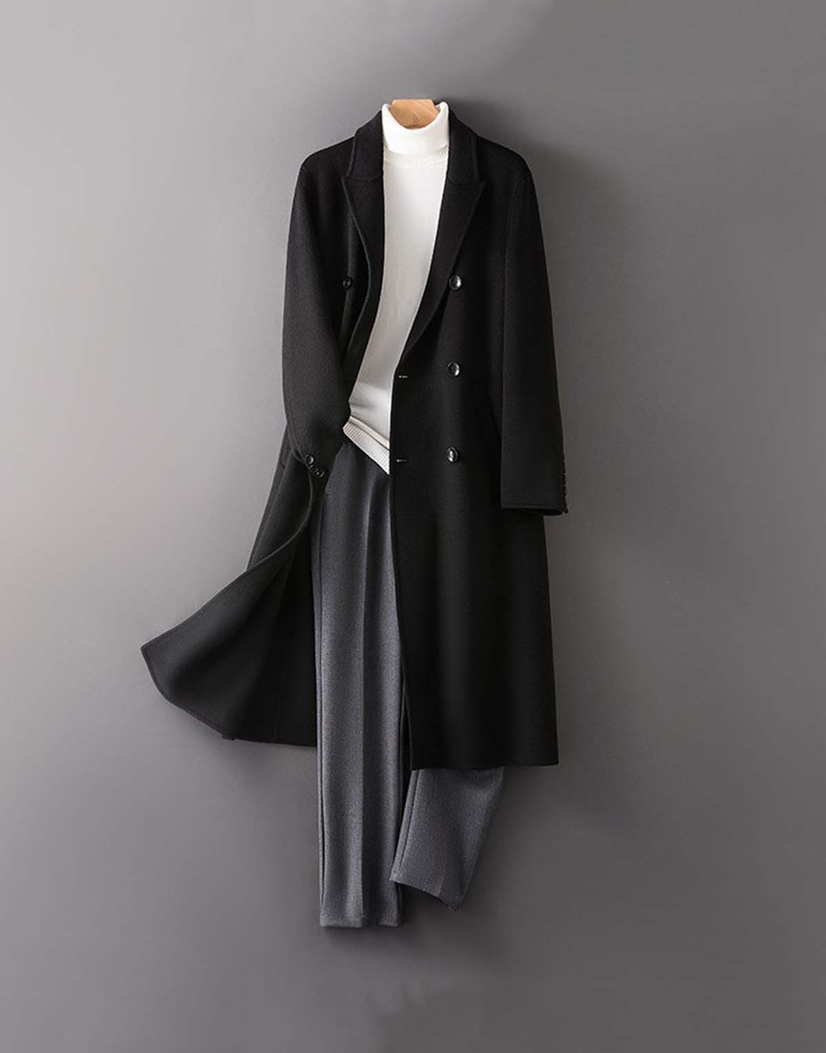 High-end Wool Coat-w9008